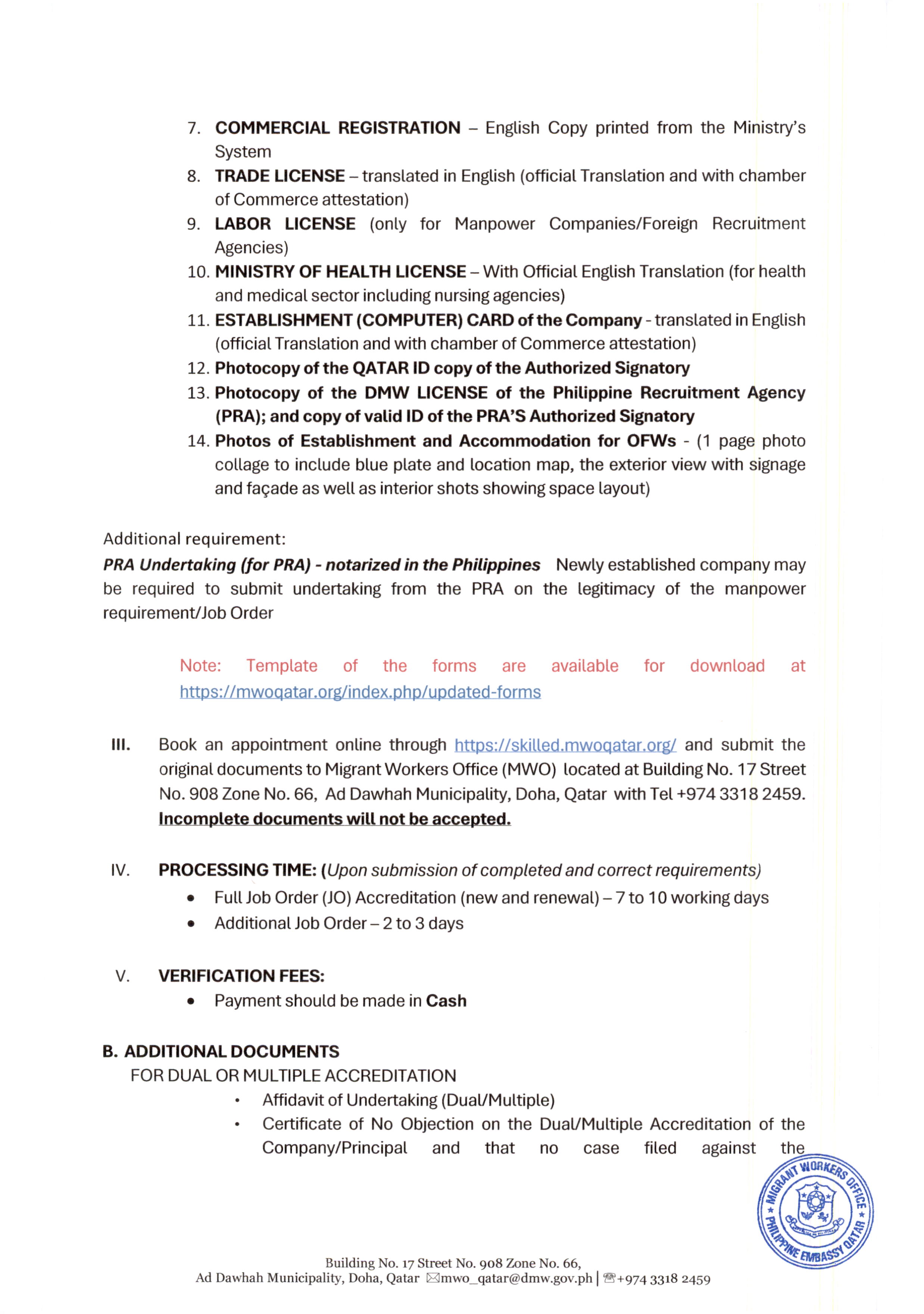 REQUIREMENT FOR A COMPANY TO HIRE FILIPINO WORKERS THROUGH PHILIPPINE PRIVATE RECRUITMENT AGENCIES (PRAs) Image